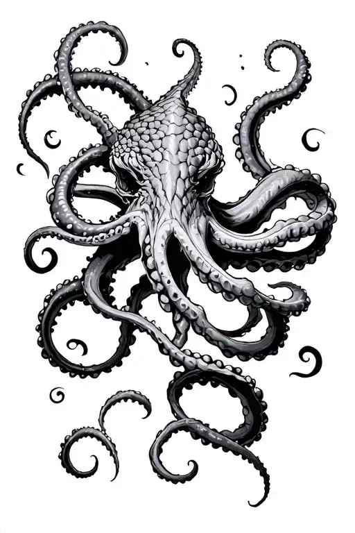 Kraken Wrapping Its Tentacles