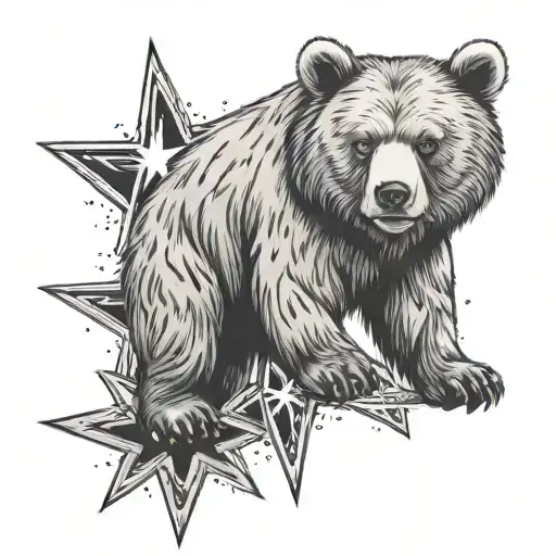 Bear Star And Happiness