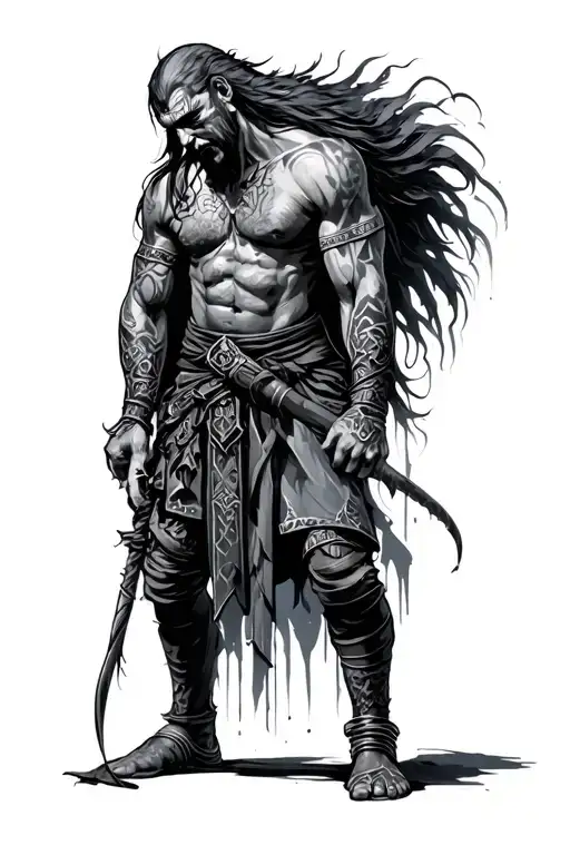 Tired Warrior Surrounded