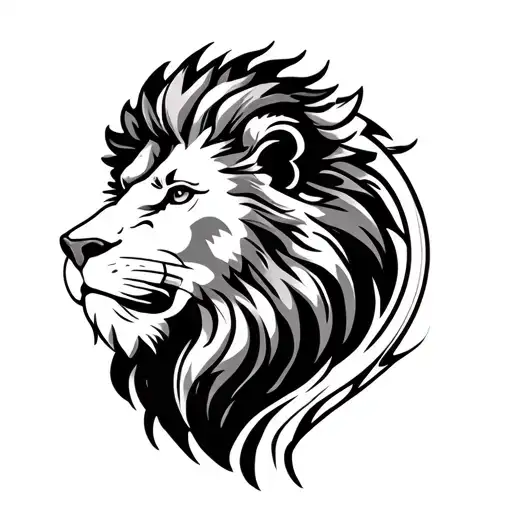 Lion Head In Archway