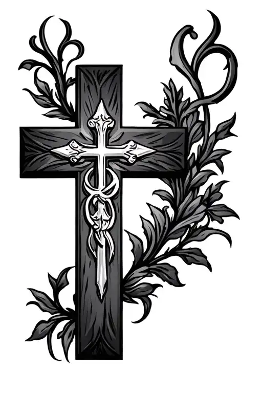 Catholic Cross Surrounded
