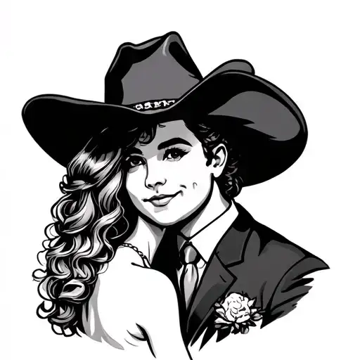 Sugar School Married With Cowboy Hat