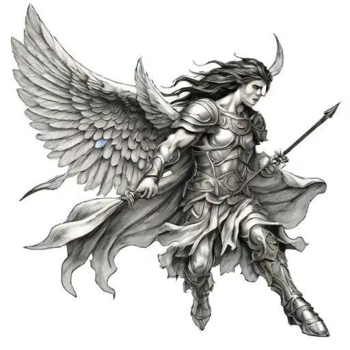 Warrior Angel Flying