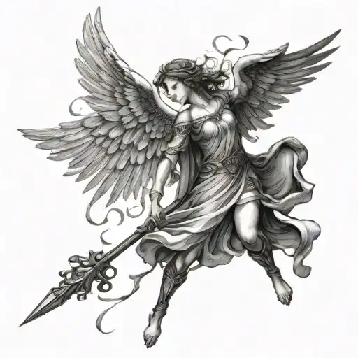 Warrior Angel Flying