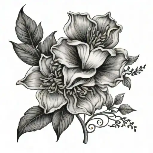 Birth Flower Intertwined