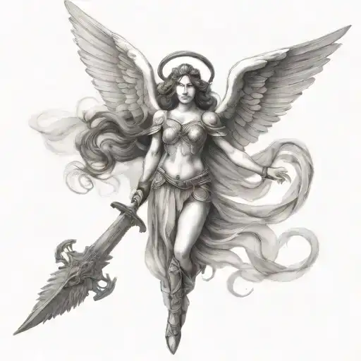 Warrior Angel Flying