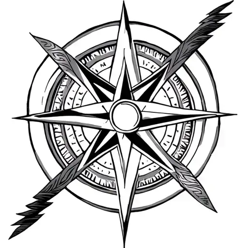Original Gaelic Compass Rose Intertwined