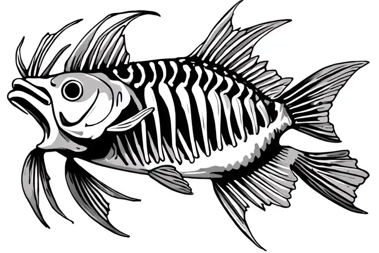 Simple Fish Skeleton