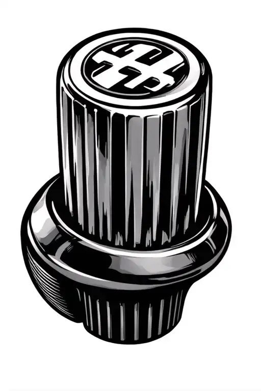 Symbols Of An Easton Fuller 10-Speed Transmission Shift Knob