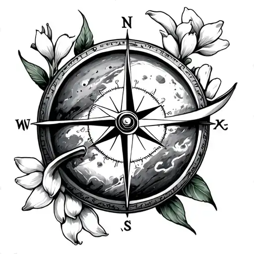 Planet And Compass Lilly Of The Valley