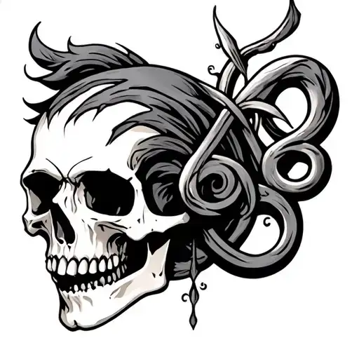 Skull And Triskelion