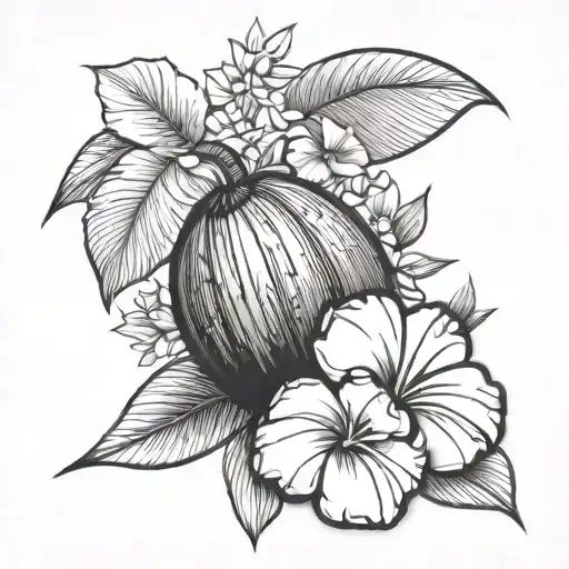 Coconut And Flower