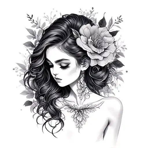 Feminine Fine Line Half Sleeve