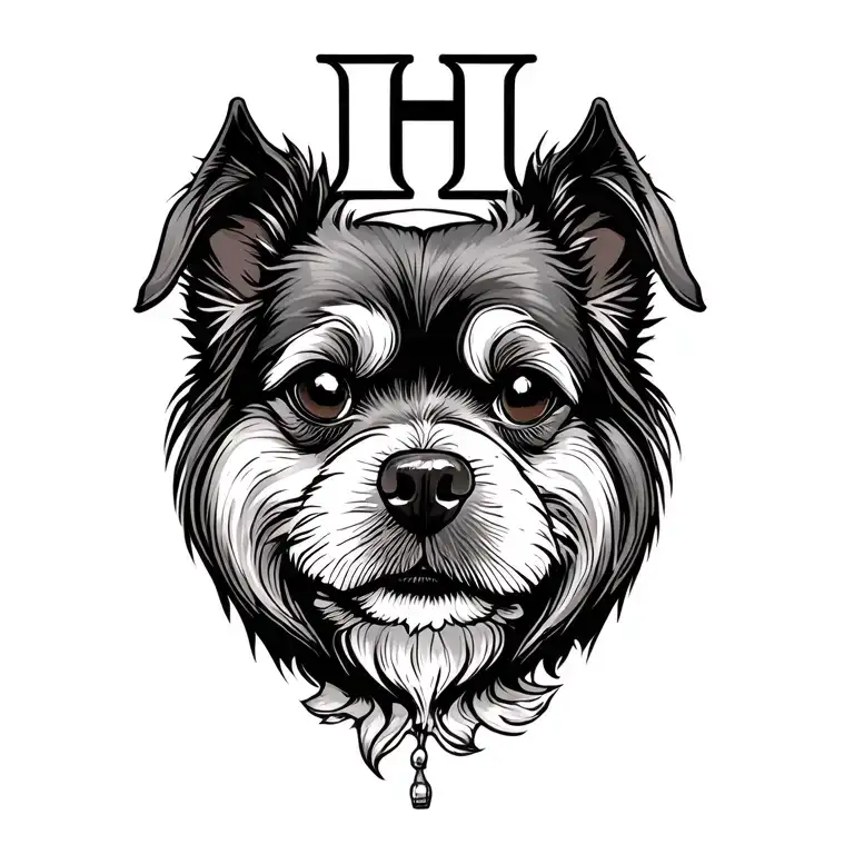 Hazelnut With Letter H Inside Representing My Dog