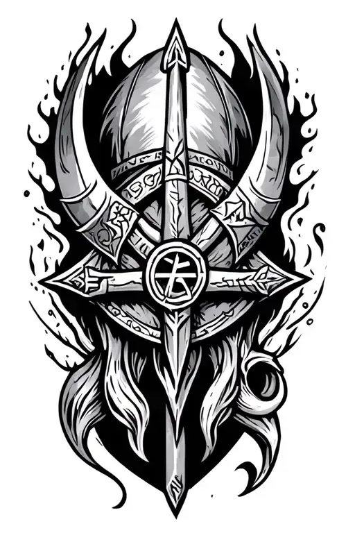 Vikings Runes And Wicca Tattoo