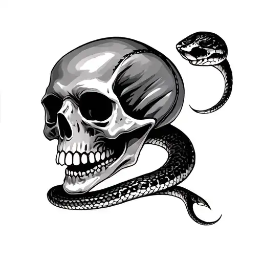 Skull And Snake