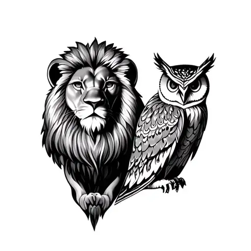 Lion And Owl