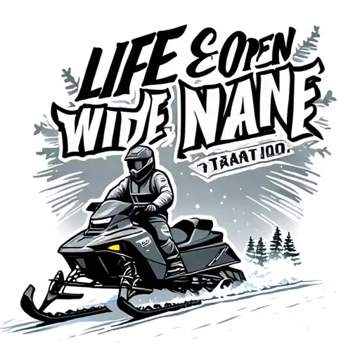 Snowmobiling And The Quote Life Wide Open