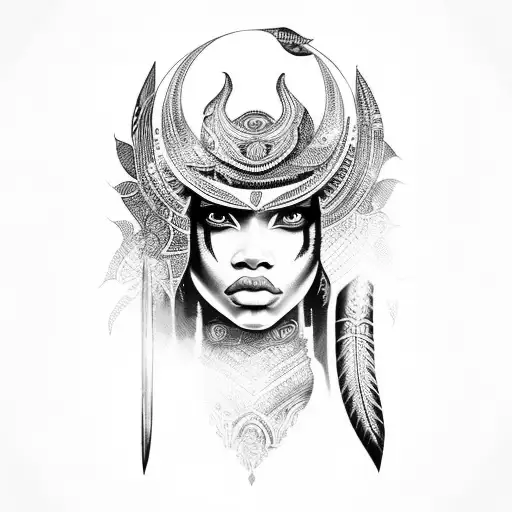 Black Woman Warrior Mandalas