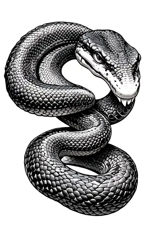 Snake In Greek Style