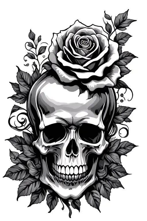 Skull And Roses