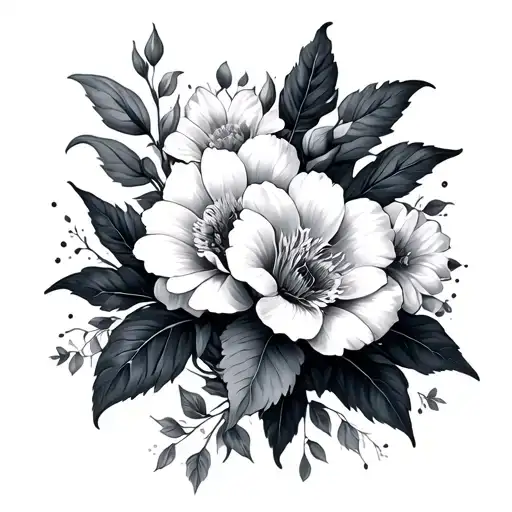 Lys And Different Flowers