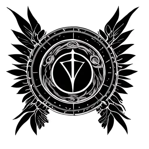 Circle With The Alchemic Symbol For Mercury