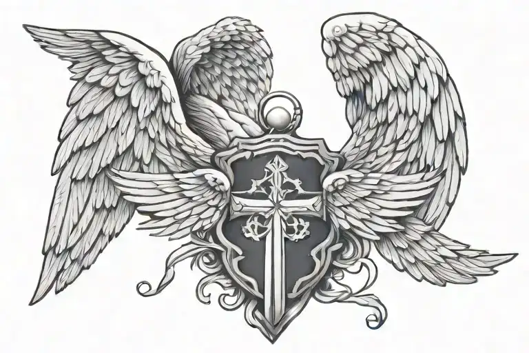 Army Flag Angel Wings