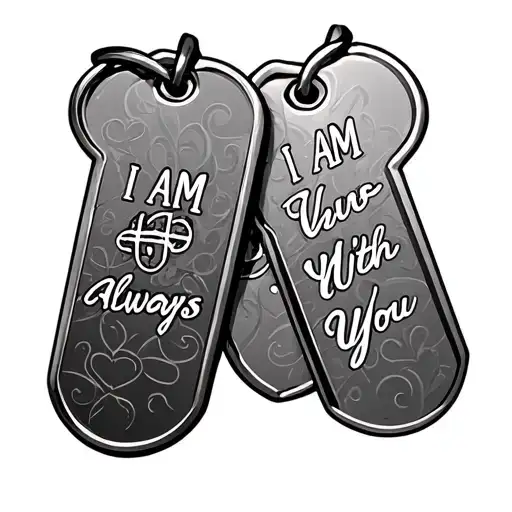 Dog Tags That Say I Am Always With You