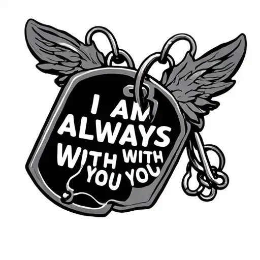 Army Dog Tags That Say I Am Always With You