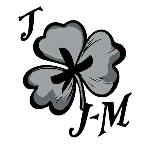 Shamrock With The Letters Jfm