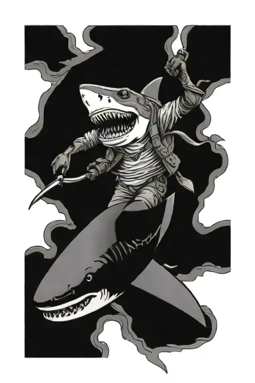 Telecom Engineer Riding A Shark