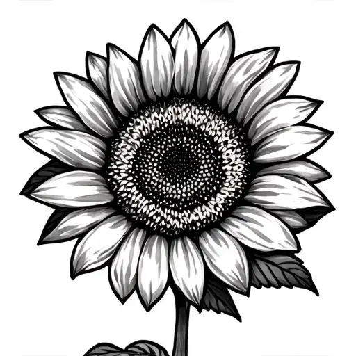 Sunflower With Zebra Striped Petals