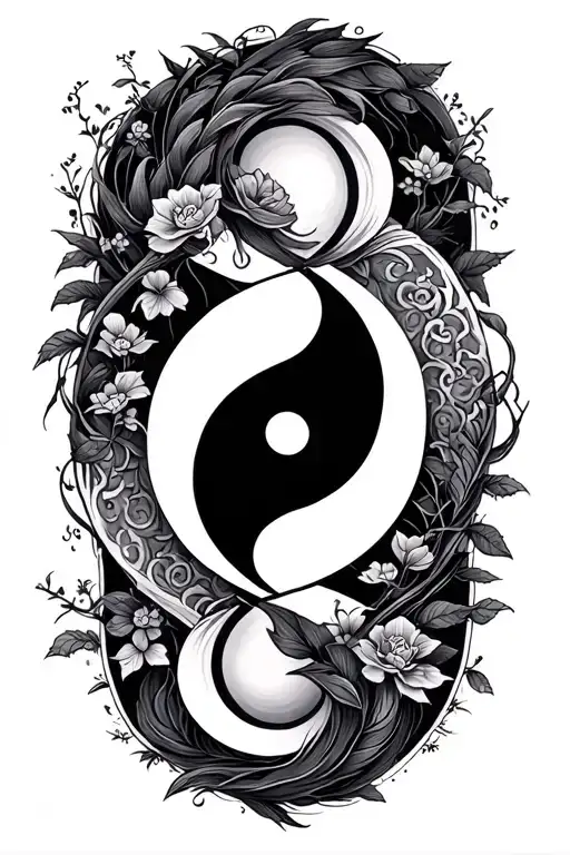 Yin And Ting With Family Meaning Tattoo