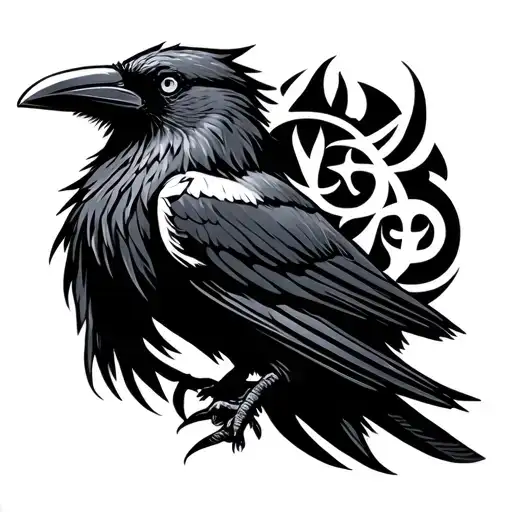 Nordic Crow Rune