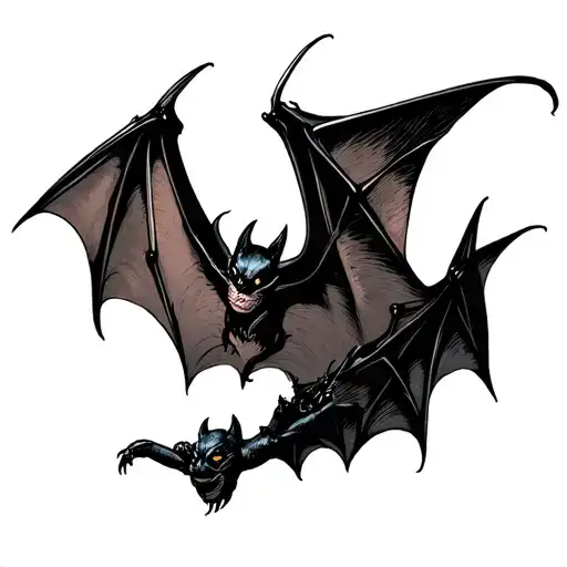 Bat Flying