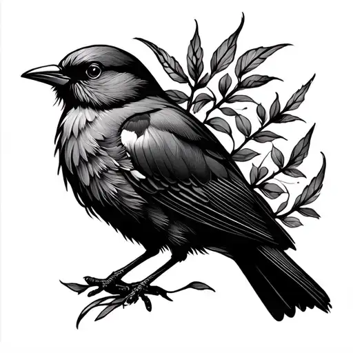 Female Bird Traced