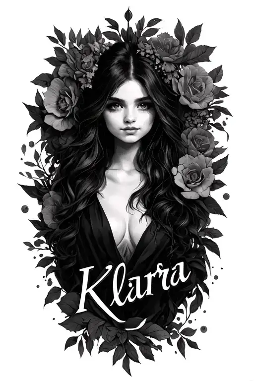 Klara Name Written Tattoo