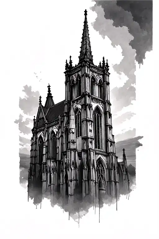 Gothic Cathedral Tower