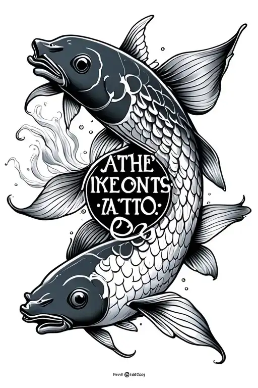 Quote With Koi Fish Around It