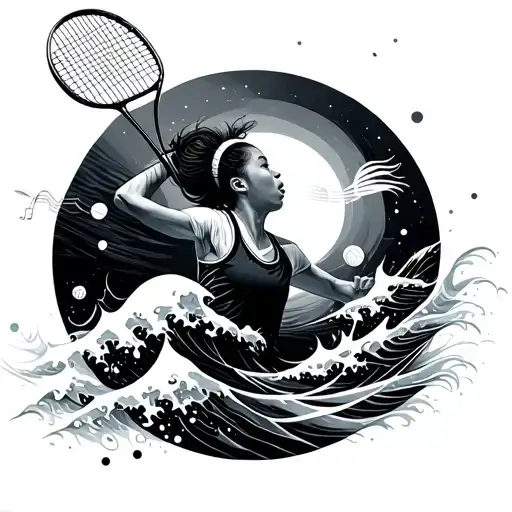 Badminton Waves And Music
