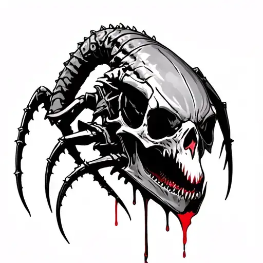 Tyranid Carnifex Skull Bleeding