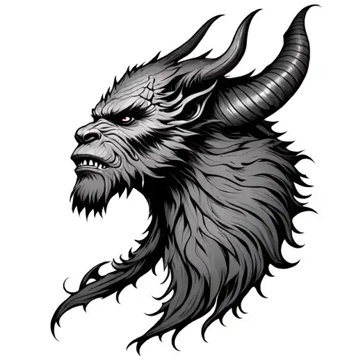 Shoulder Tattoo Of Bendu From Star Wars'