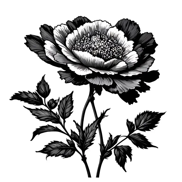 Coverup Red Carnation Flower Blooming