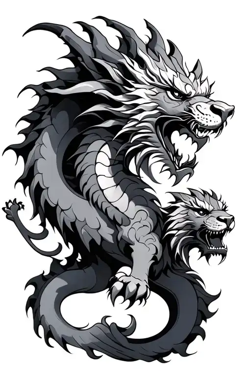 Dragon And Lion