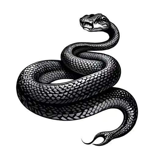 Geometric Snake Coiled