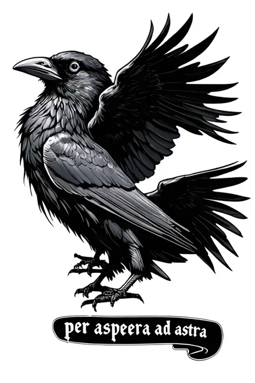 Little Ravens And Quote Per Aspera Ad Astra