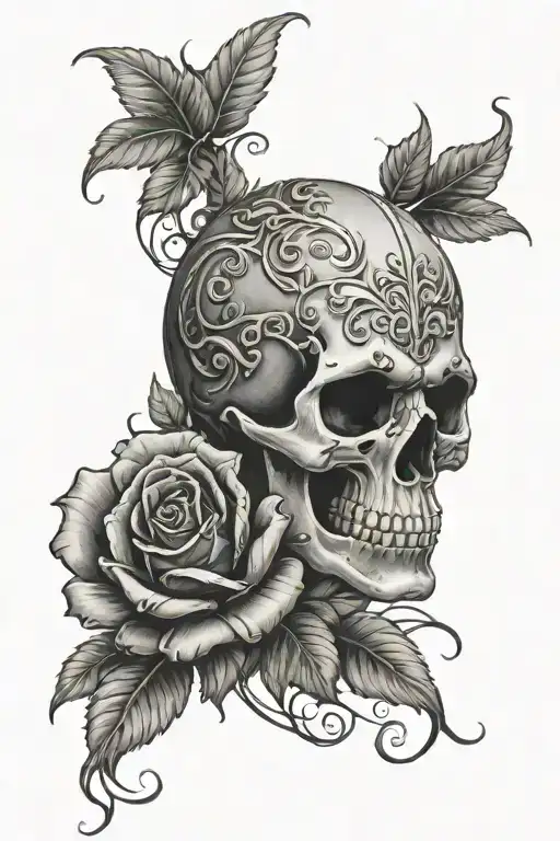 Skull And Roses