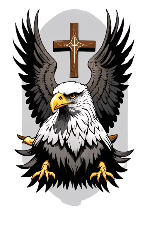 Eagle Christian Cross