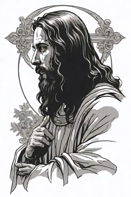 Jesus Preaching The Sermon On The Mount